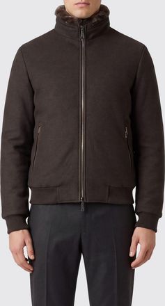 Moorer Bomber in lana vergine e cashmere con collo alto e chiusura a zip