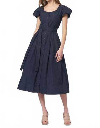 Ulla Johnson Rhea Midi Dress In Midnight