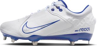 Nike Womens Hyperdiamond 4 Elite Softball Cleats in White | FZ0923-101