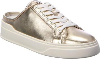 Stuart Weitzman Skater Mule Leather Sneaker