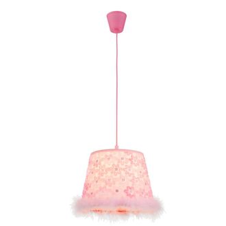 Globo Lighting L&aacute;mpara Colgante - Tarso - Rosa - Pl&aacute;stico - &Oslash; 30cm - E27