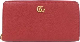 Gucci Pre-owned Wallets, female, Red, Size: ONE SIZE Pre-owned Vintage Long Wallet (bi-fold)