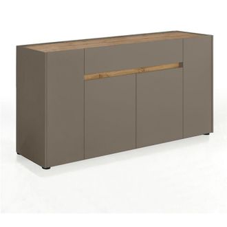 Oresteluchetta Madia 4 ante effetto legno tortora cm. H.85 x L.172 x P.39,5