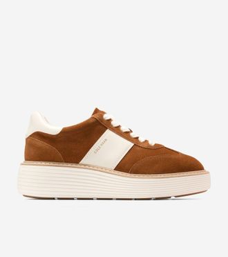 Cole Haan Womens &Oslash;riginal Grand Max Platform Sneakers - Brown Size 5.5