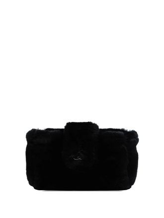 Chanel 2012 CC Shearling Orirag Multi pouch - Black