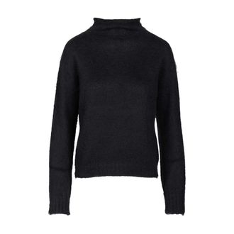 Max Mara Umile Turtleneck Jumper - female - Max Mara Studio - Turtlenecks - Blue - S - Knitwear