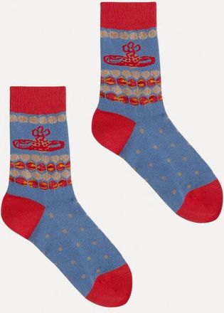 Vivienne Westwood Menso Sock Cotton Light Blue Men
