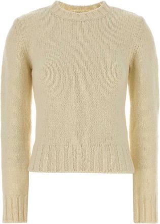 A.P.C. Court Sweater - Dames - Ronde hals truien - Wit - XS - Wol - Truien & Vesten