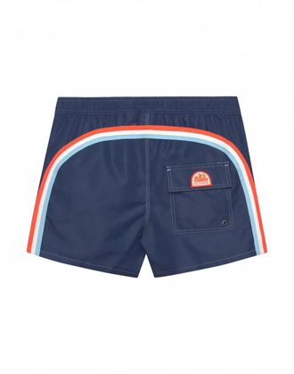 Sundek Mens Iconic Taffeta Swim Shorts In Navy