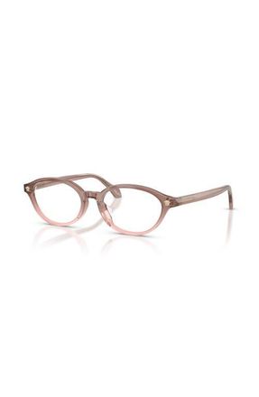 Versace 53mm Oval optical glasses in Brown at Nordstrom
