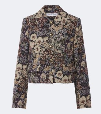 Veronica Beard Wilde floral jacquard jacket