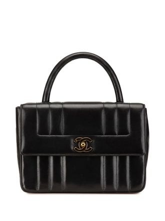 Chanel 1994-1996 CC Mademoiselle Top Handle handtas - Zwart