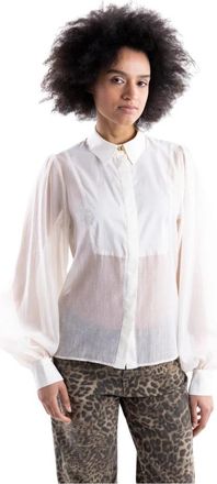 H2O Fluid Semi-Sheer Shirt - Dames - Overhemden - Wit - XL - Katoen - Overhemden