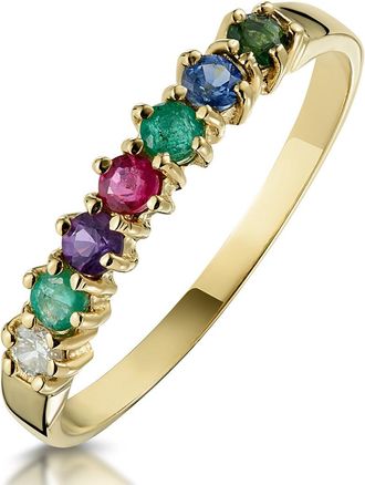 The Diamond Store D. E.A. R.E. S.T 9K Yellow Gold Ring