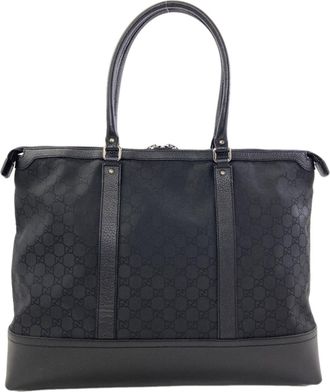 Gucci Black Nylon Tote Bag (Pre-Owned)