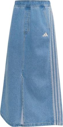 adidas (WMNS) adidas Stadium Washed Denim Loose Fit Skirt Asia Sizing Crystal Sky KV0622