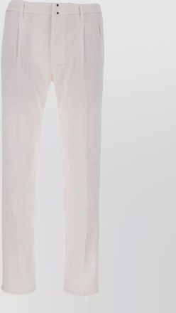 Incotex tailored trousers belt loops back pockets