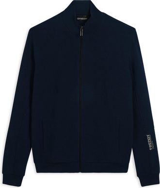 Freddy Felpa full zip rigata con grafica sulla manica