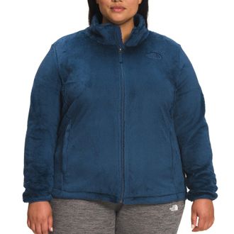 The North Face Osito Fleece Jacket Womens Boysenberry Full Zip Pockets FTS362