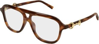 Gucci Aviator Frame - Dames - Brillen - Bruin - 55 MM - Accessoires