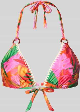 Banana Moon Banana Moon Bikini-Oberteil im Allover-Look Modell YERO ALAMEA in Orange, Gr&ouml;&szlig;e XXL