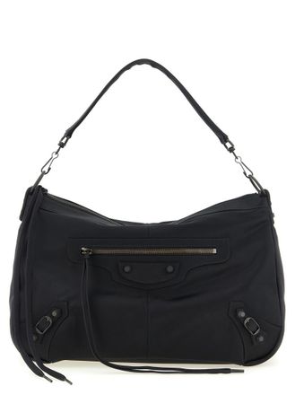 Balenciaga Black Le City Moto Medium Crossbody Bag