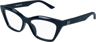 Balenciaga Bb 0342O 009 Eyeglasses - Dames - Brillen - Blauw - 55 MM - Accessoires