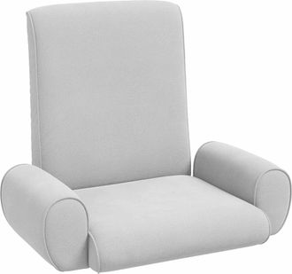 vidaXL Sill&oacute;n Ajustable Gris Claro Terciopelo Granuloso Vidaxl
