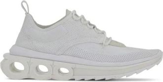 Ferragamo Nylon Sportsneakers - Heren - Sneakers - Wit - 45 EU - Nylon - Schoenen
