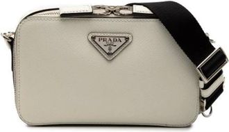 Prada Pre-owned Cross Body Bags, female, White, Size: ONE SIZE Pre-owned Crossbody Bag