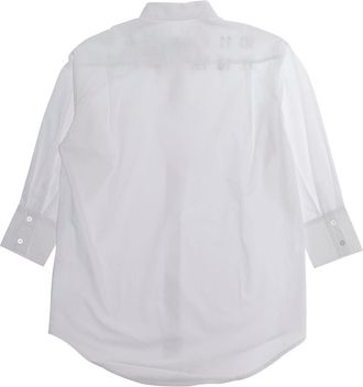 Maison Margiela Boys Shirt, White Cotton, Pointed Collar (kids)