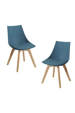 Regalos Miguel Regalos Miguel - Packs Sillas Comedor - Pack 2 Sillas Blok - Verde Azulado