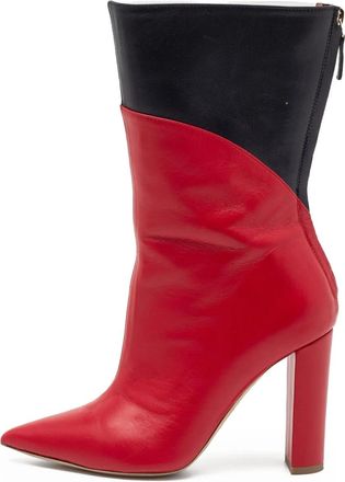 Malone Souliers x Roy Luwolt Stivaletti con design color-block 95mm Pre-owned - Rosso