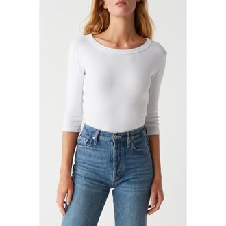 Michael Stars Basic Band Crewneck T-Shirt in White at Nordstrom