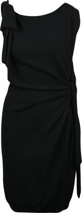 Moschino Gebreide jurk - Dames - Kleedjes - Zwart - M - Wol - Kleedjes