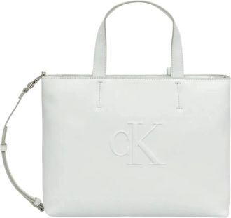 Calvin Klein Mujer, Bolsos, Blanco, Talla: ONE Size