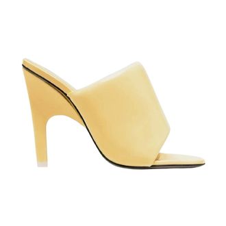 The Attico Heeled Mules, female, Yellow, Size: 9 US Rem Mules