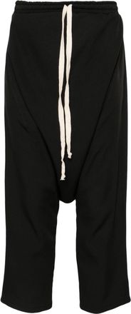 Alchemy drawstring drop-crotch trousers - unisex - Polyester/Viscose - M - Black