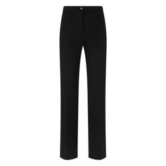 Pinko Straight Trousers, female, Black, Size: 2XL Straight Trousers