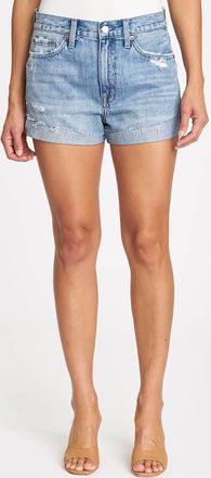 Pistola Denim Claudia High Rise Denim Short In Monarch