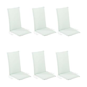 ED&Egrave;N JARD&Iacute; Pack 6 cojines para sillones de exterior repelente al agua verde claro