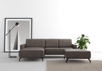 Sit&more Ecksofa »Bailando L-Form« wahlweise mit Kopfteilverstellung und Vorziehsitz, motorisch