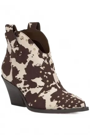 Jessica Simpson Womens Zadie Western Booties In Cow Print