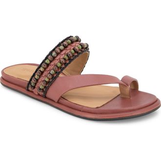 Gentle Souls Lentini Toe Loop Sandal in Mahogany Leather at Nordstrom Rack, Size 6.5