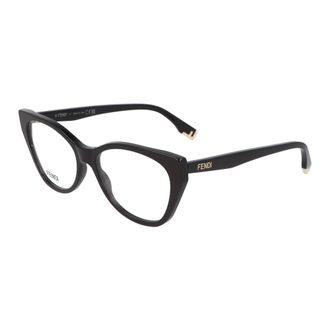 Fendi Glasses, unisex, Black, 54 MM, Cat Eye Glasses Elegant and Sophisticated