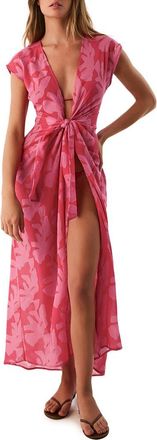 Vix Sasha Long Cover-Up Dress in Multi at Nordstrom, Size X-Small