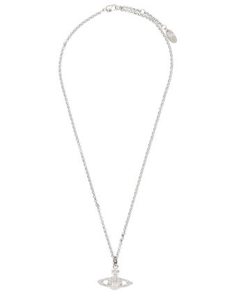 Vivienne Westwood Mini Bas Relief Orb Accent Brass Necklace