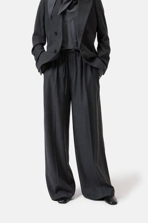 Closed Wynston Wide Leg Pants In Anthracite Melange