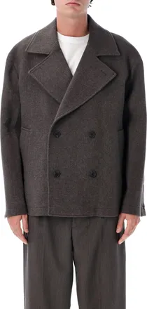 Mfpen Boxy Oversized Double-Breasted Peacoat