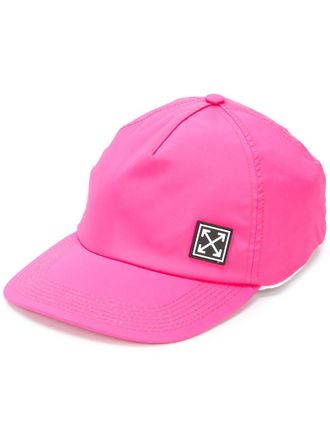 Off-white Pet met logo - Roze
